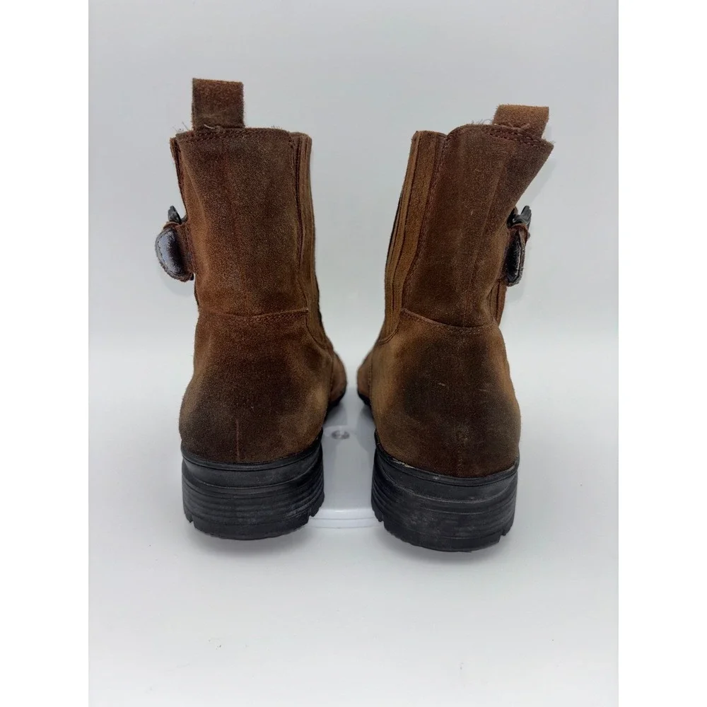 MARK NASON Lounge U Rock Boot Cross Brown Suede Leather Shoe Mens‎ Buckle Chukka
